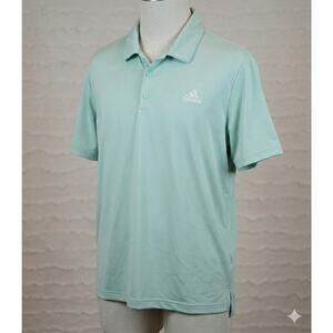 Men’s Adidas Golf Polo Shirt – Size XL - Light Aqua